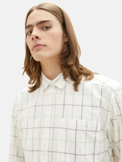 TOM TAILOR Denim Chemises à Carreaux Fit Confort Chemise Homme Blanc Naturel -Soldes TOM TAILOR Denim 2023 0205f162fc988351a07a8b686e6f1a95 scaled