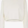 TOM TAILOR Denim Pulls Maille Fine Pull-over Femme Blanc Naturel