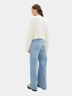 TOM TAILOR Denim Jeans Loosefit Jean à Pince Femme Bleu -Soldes TOM TAILOR Denim 2023 05106bda4e1b20048979e4e79f3ae327 scaled