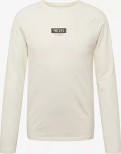 TOM TAILOR Denim T-shirts à Manches Longues T-Shirt Homme Blanc Cassé