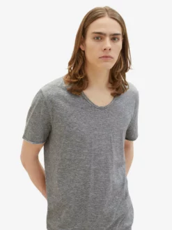 TOM TAILOR Denim T-shirts T-Shirt Homme Gris / Noir -Soldes TOM TAILOR Denim 2023 0919801b16540194823443dcfc04c400 scaled