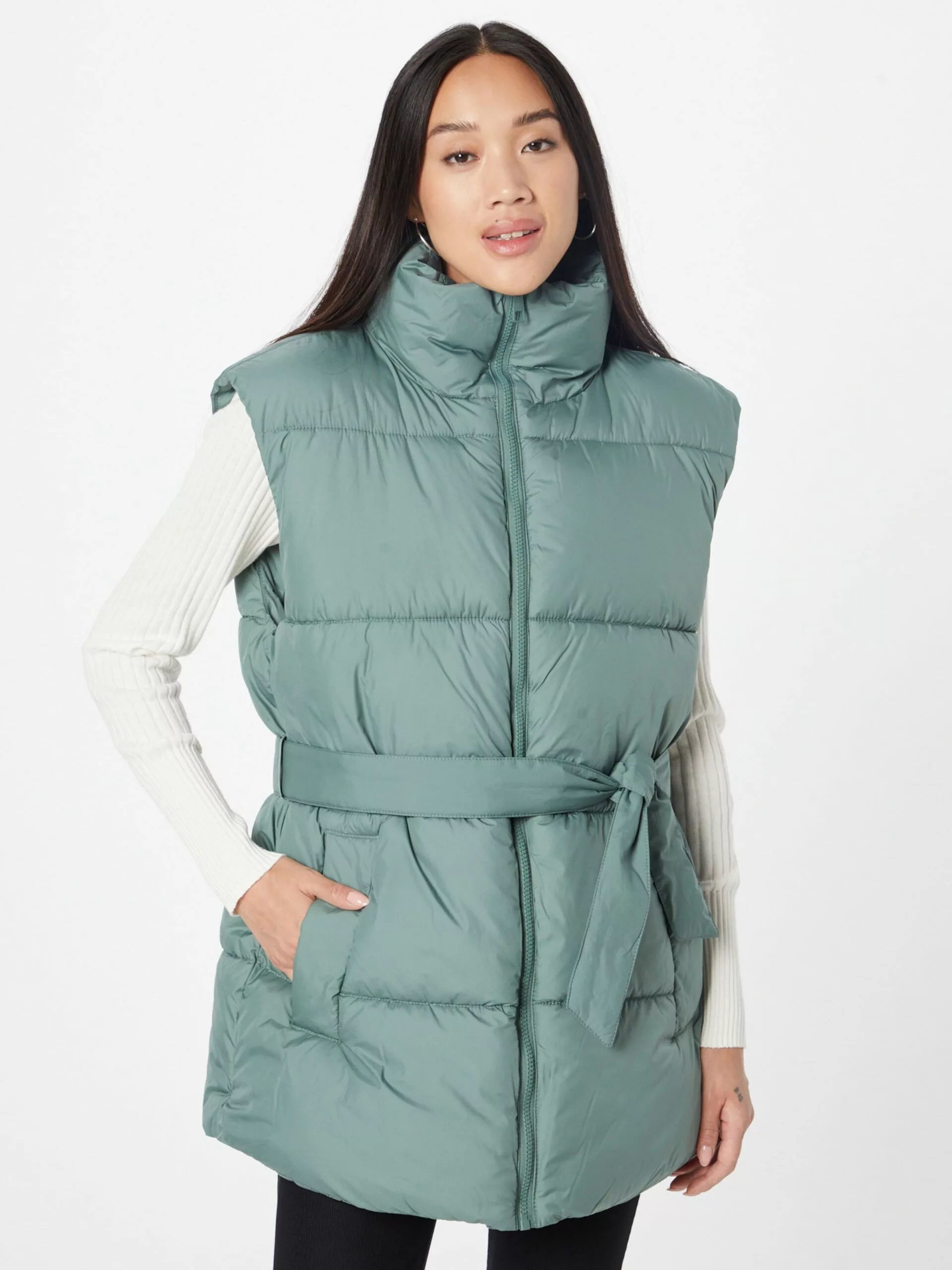 TOM TAILOR Denim Vestes Sans Manches Gilet Femme Jade 2 TOM TAILOR Denim Vestes Sans Manches Gilet Femme Jade – Image 2