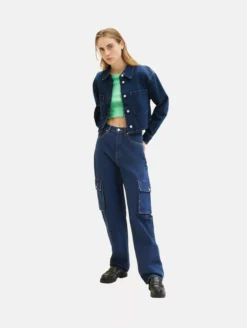 TOM TAILOR Denim Droits Regular Jeans Cargo Femme Bleu -Soldes TOM TAILOR Denim 2023 114e6bc17345934e3c1e1db03866e1e1 scaled