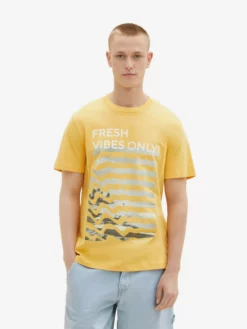 TOM TAILOR Denim T-shirts T-Shirt Homme Jaune -Soldes TOM TAILOR Denim 2023 12d914e04d9bf4af6d91cb39c91acea9 scaled