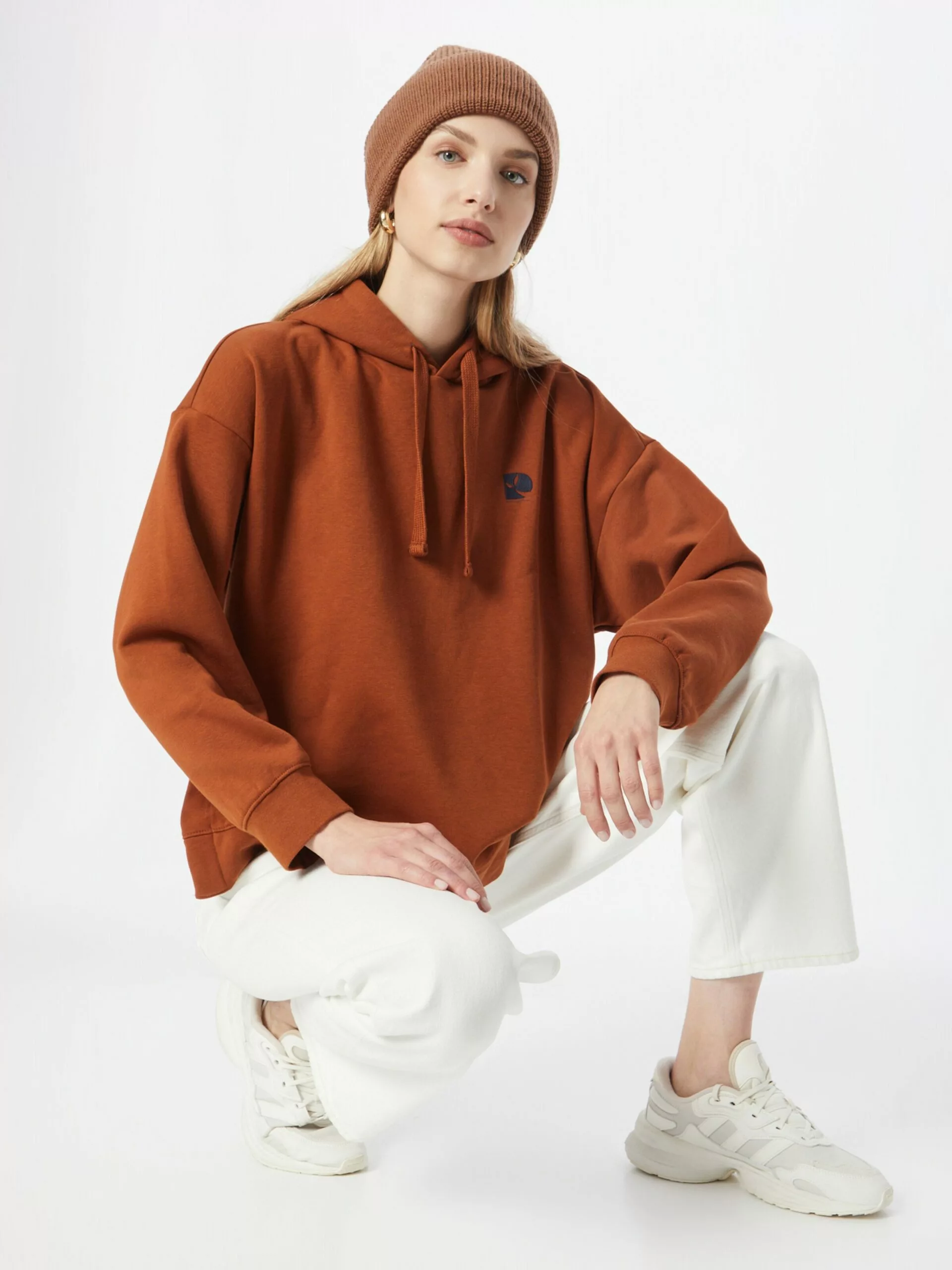 TOM TAILOR Denim Sweats à Capuche Sweat-shirt Femme Rouille 5 TOM TAILOR Denim Sweats à Capuche Sweat-shirt Femme Rouille – Image 5