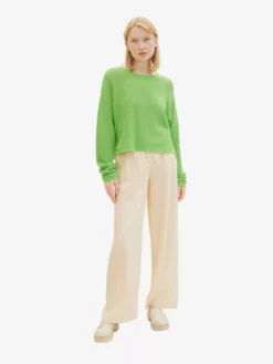 TOM TAILOR Denim Pulls Basiques Pull-over Femme Vert Clair -Soldes TOM TAILOR Denim 2023 1689bdef4a2490d03c87c4611d8372ad scaled