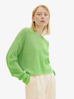 TOM TAILOR Denim Pulls Basiques Pull-over Femme Vert Clair -Soldes TOM TAILOR Denim 2023 1778cb3cf40170e386f8a2751f6bfe7e scaled