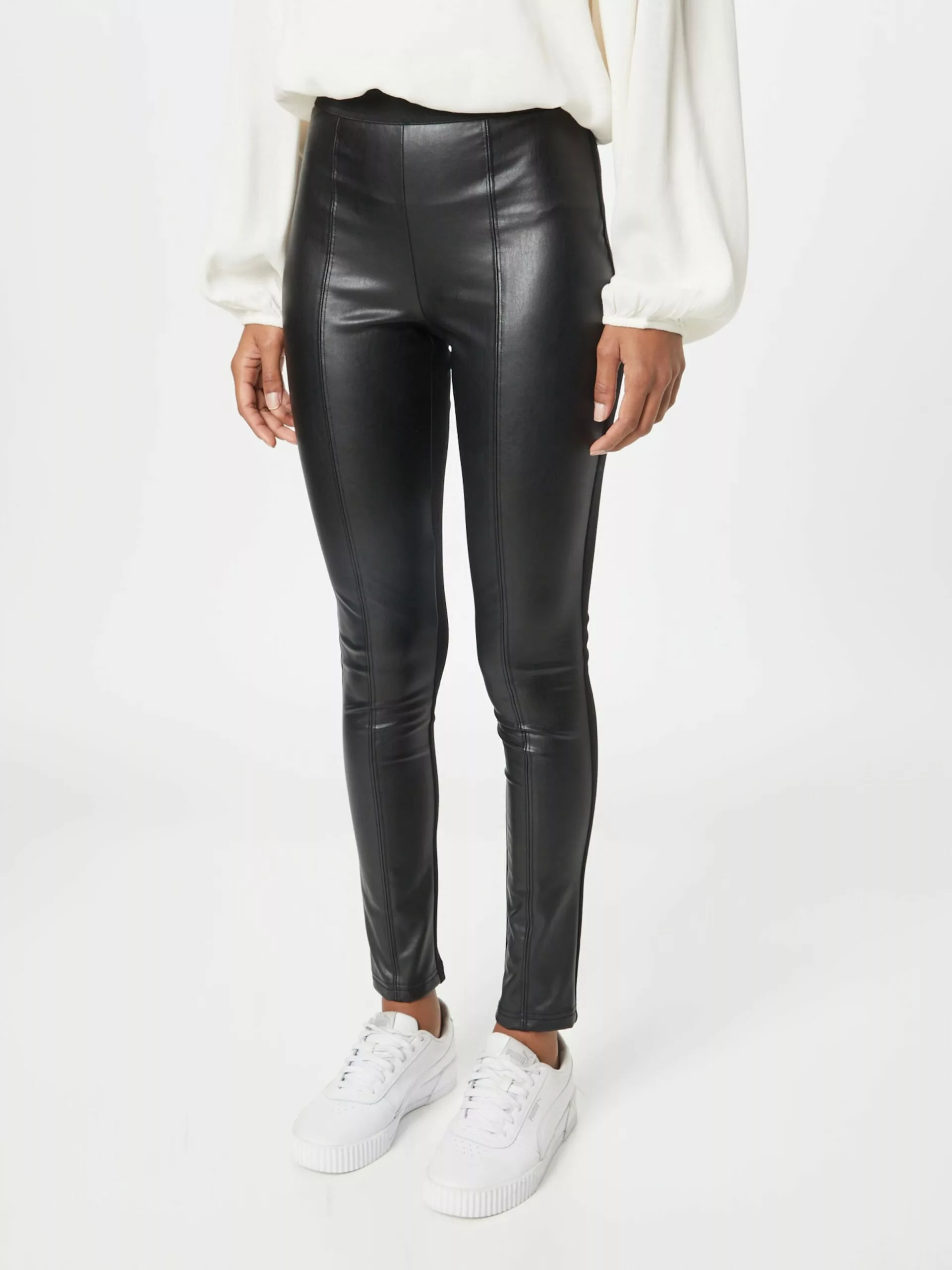 TOM TAILOR Denim Pantalons En Cuir Skinny Leggings Femme Noir 2 TOM TAILOR Denim Pantalons En Cuir Skinny Leggings Femme Noir – Image 2