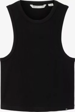 TOM TAILOR Denim Débardeurs Haut Femme Noir