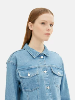 TOM TAILOR Denim Vestes En Jean Veste Mi-saison Femme Bleu -Soldes TOM TAILOR Denim 2023 212955ad2fa2da197fef68a88b801593 scaled