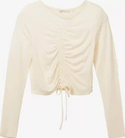 TOM TAILOR Denim T-shirts à Manches Longues T-shirt Femme Champagne