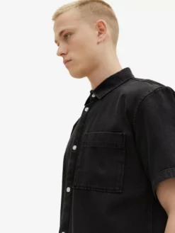 TOM TAILOR Denim Chemises En Jean Coupe Regular Chemise Homme Noir -Soldes TOM TAILOR Denim 2023 263d549bbb6ad5de0d8386343f60f506 scaled