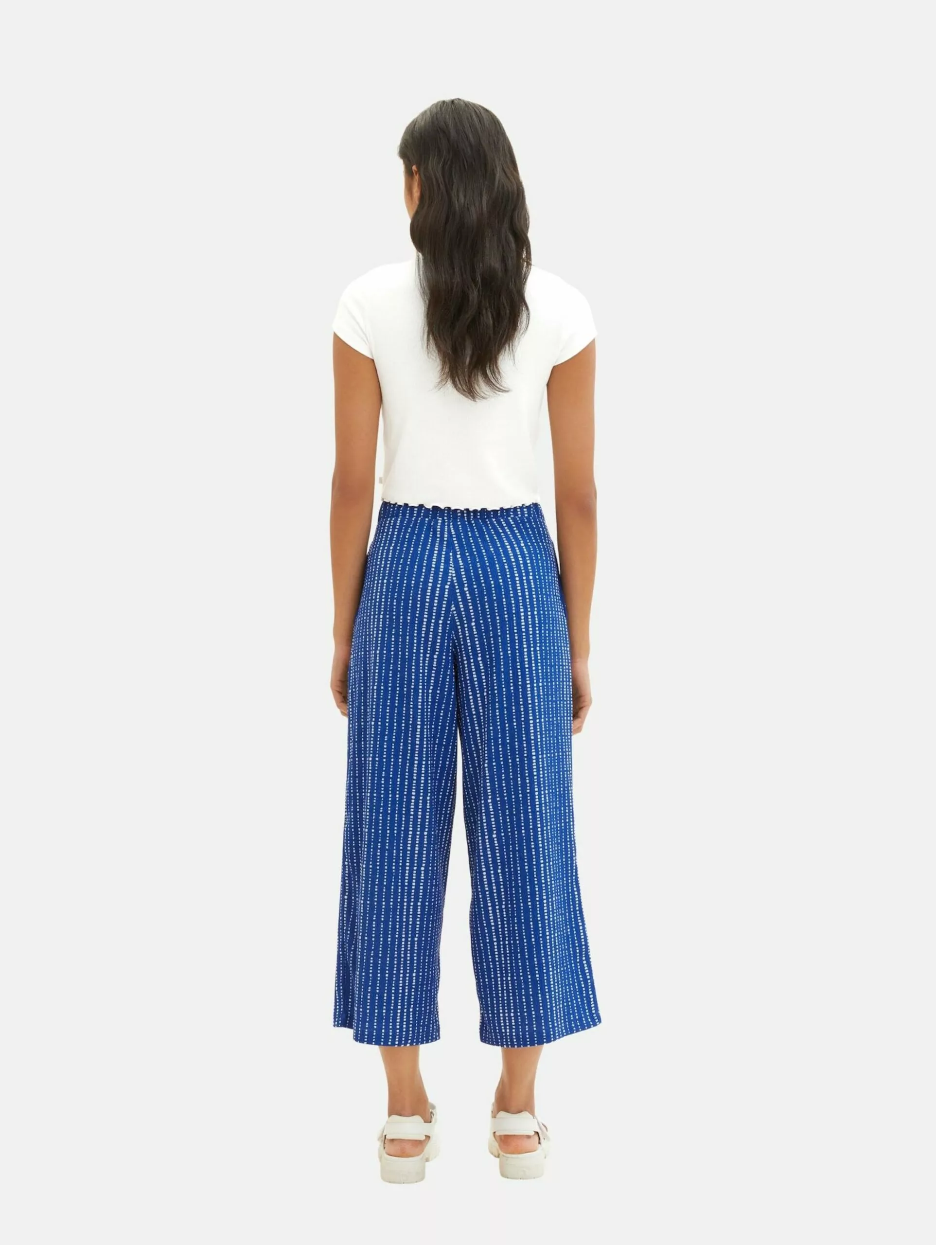 TOM TAILOR Denim Pantalons En Toile Wide Leg Pantalon Femme Bleu Roi 4 TOM TAILOR Denim Pantalons En Toile Wide Leg Pantalon Femme Bleu Roi – Image 4
