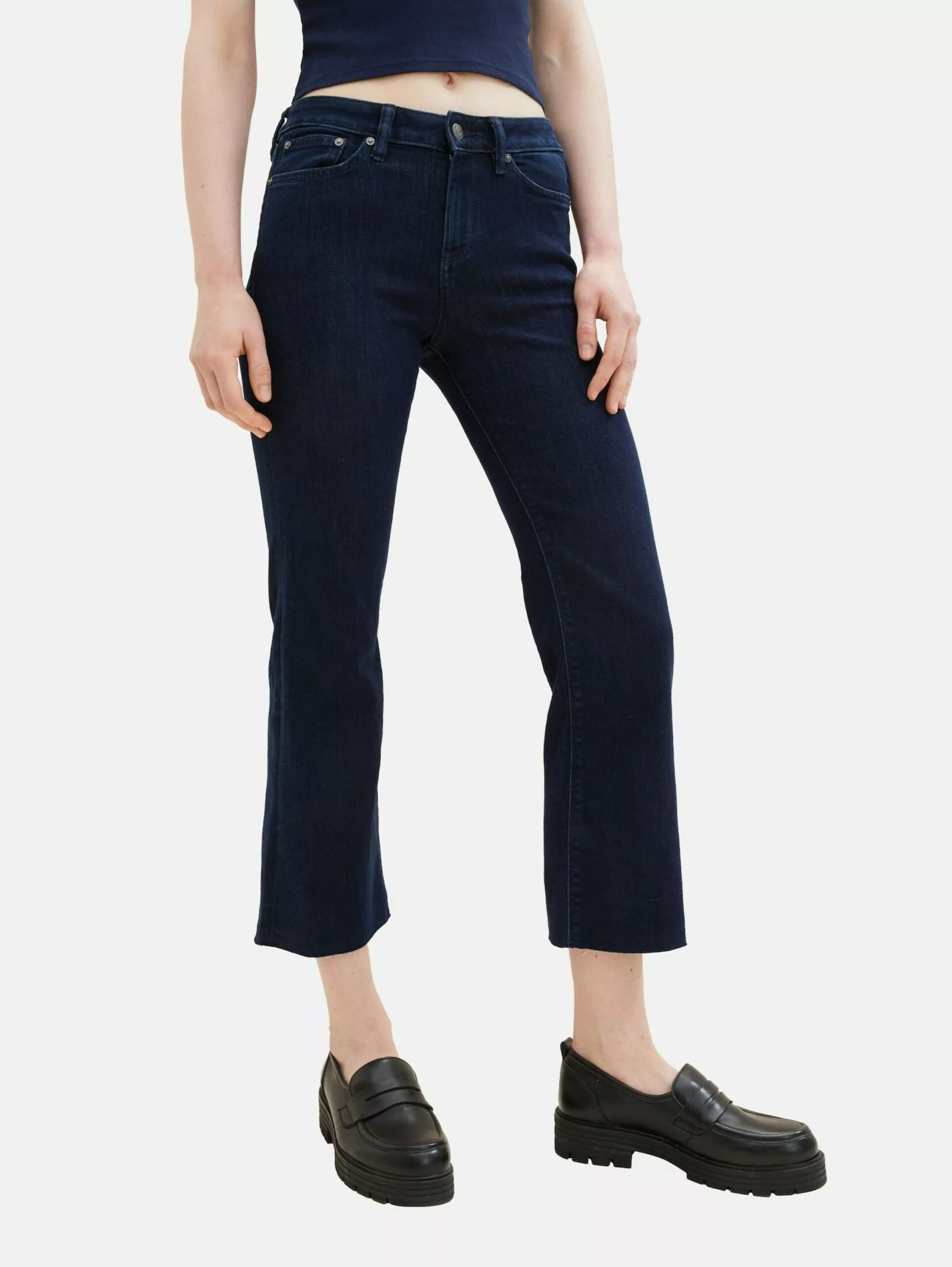 TOM TAILOR Denim Bootcut évasé Jean Femme Bleu Foncé 6 TOM TAILOR Denim Bootcut évasé Jean Femme Bleu Foncé – Image 6
