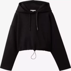 TOM TAILOR Denim Sweats à Capuche Sweat-shirt Femme Noir