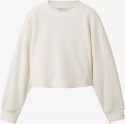 TOM TAILOR Denim Sweats Sweat-shirt Femme Blanc