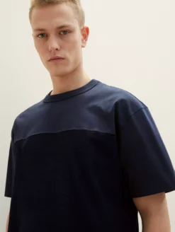 TOM TAILOR Denim T-shirts T-Shirt Homme Bleu Marine / Bleu Nuit -Soldes TOM TAILOR Denim 2023 2f04e32394c947128733a687bba7763b scaled