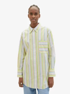 TOM TAILOR Denim Chemisiers Chemisier Femme Vert Clair -Soldes TOM TAILOR Denim 2023 335338df70dcf0c91029c35b6dd7bf5c scaled