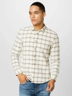 TOM TAILOR Denim Chemises à Carreaux Coupe Slim Chemise Homme Crème -Soldes TOM TAILOR Denim 2023 33f4e386b97b669efa9e75750af1a627 scaled