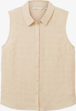 Soldes TOM TAILOR Denim 2023 22 TOM TAILOR Denim Blouses Chemisier Femme Beige Clair