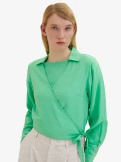TOM TAILOR Denim Blouses Et Tuniques Chemisier Femme Vert Clair -Soldes TOM TAILOR Denim 2023 3e69edb2897cf44042539b2af1e93153 scaled