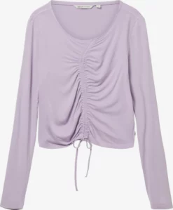 TOM TAILOR Denim T-shirts à Manches Longues T-shirt Femme Violet Clair
