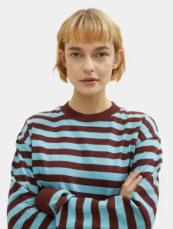 TOM TAILOR Denim T-shirts à Manches Longues T-shirt Femme Bleu Clair / Merlot -Soldes TOM TAILOR Denim 2023 41f5d1453e5ce265ae7acd9aab7d2be7 scaled