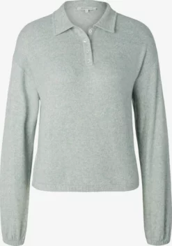 TOM TAILOR Denim Polos T-shirt Femme Vert Chiné