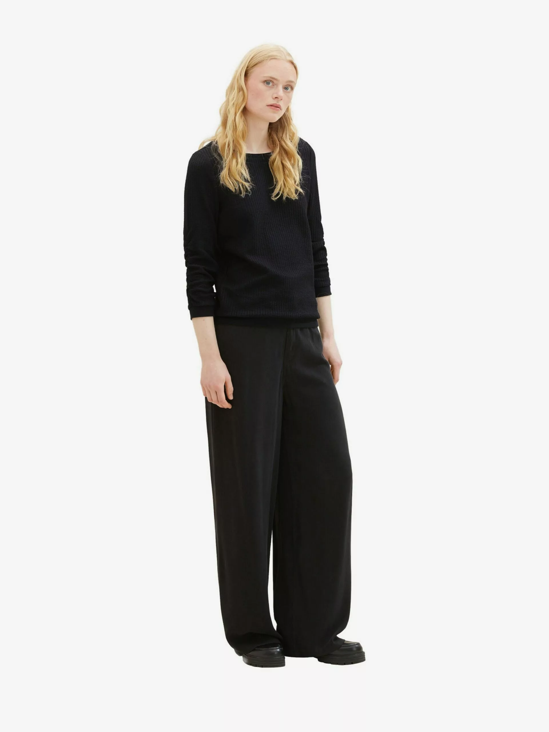 TOM TAILOR Denim Sweats Sweat-shirt Femme Noir 4 TOM TAILOR Denim Sweats Sweat-shirt Femme Noir – Image 4