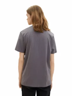 TOM TAILOR Denim T-shirts T-Shirt Homme Gris Foncé -Soldes TOM TAILOR Denim 2023 4ab6e6541734f34fd7a3f43f9800509e scaled