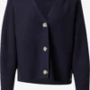 TOM TAILOR Denim Gilets Cardigan Femme Bleu Cobalt