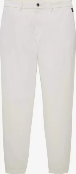 TOM TAILOR Denim Pantalons En Toile Effilé Pantalon Homme Blanc Cassé