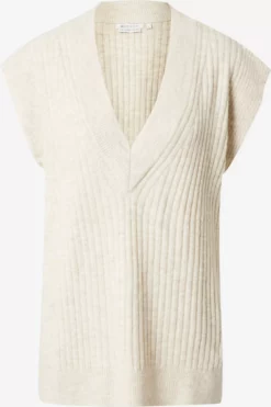 TOM TAILOR Denim Pulls Maille Fine Pull-over Femme Crème