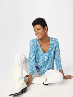 TOM TAILOR Denim Blouses à Manches Courtes Chemisier Femme Azur -Soldes TOM TAILOR Denim 2023 529c7b71f41ec8b4480233990933d64e scaled