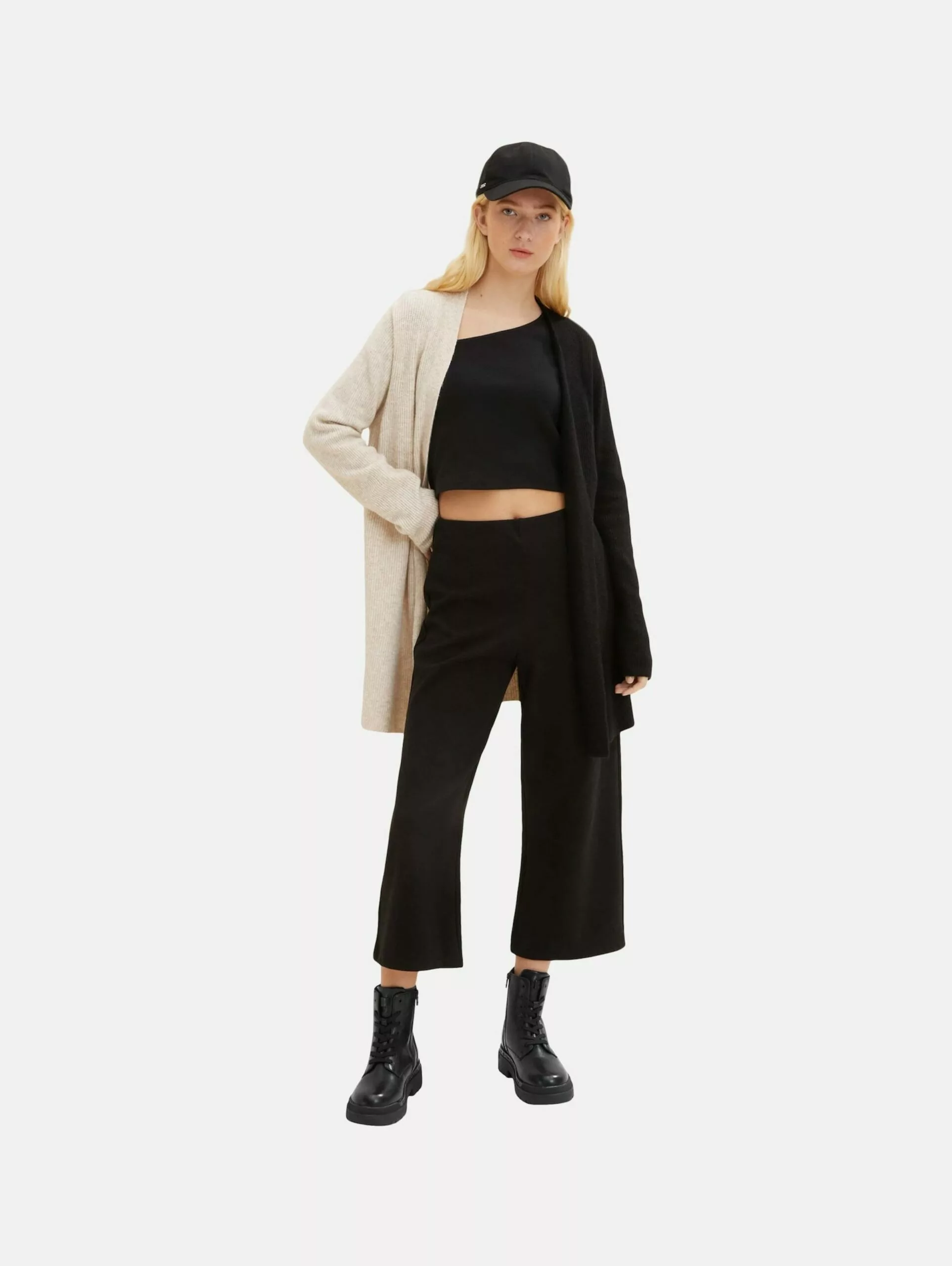 TOM TAILOR Denim T-shirts à Manches Longues T-shirt Femme Noir 5 TOM TAILOR Denim T-shirts à Manches Longues T-shirt Femme Noir – Image 5