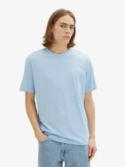 TOM TAILOR Denim T-shirts T-Shirt Homme Bleu Ciel -Soldes TOM TAILOR Denim 2023 552163f7098a05c2c55a570d84bf7b3f scaled