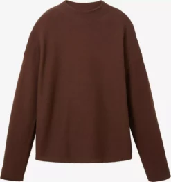 TOM TAILOR Denim Pulls Basiques Pull-over Femme Marron Châtaigne