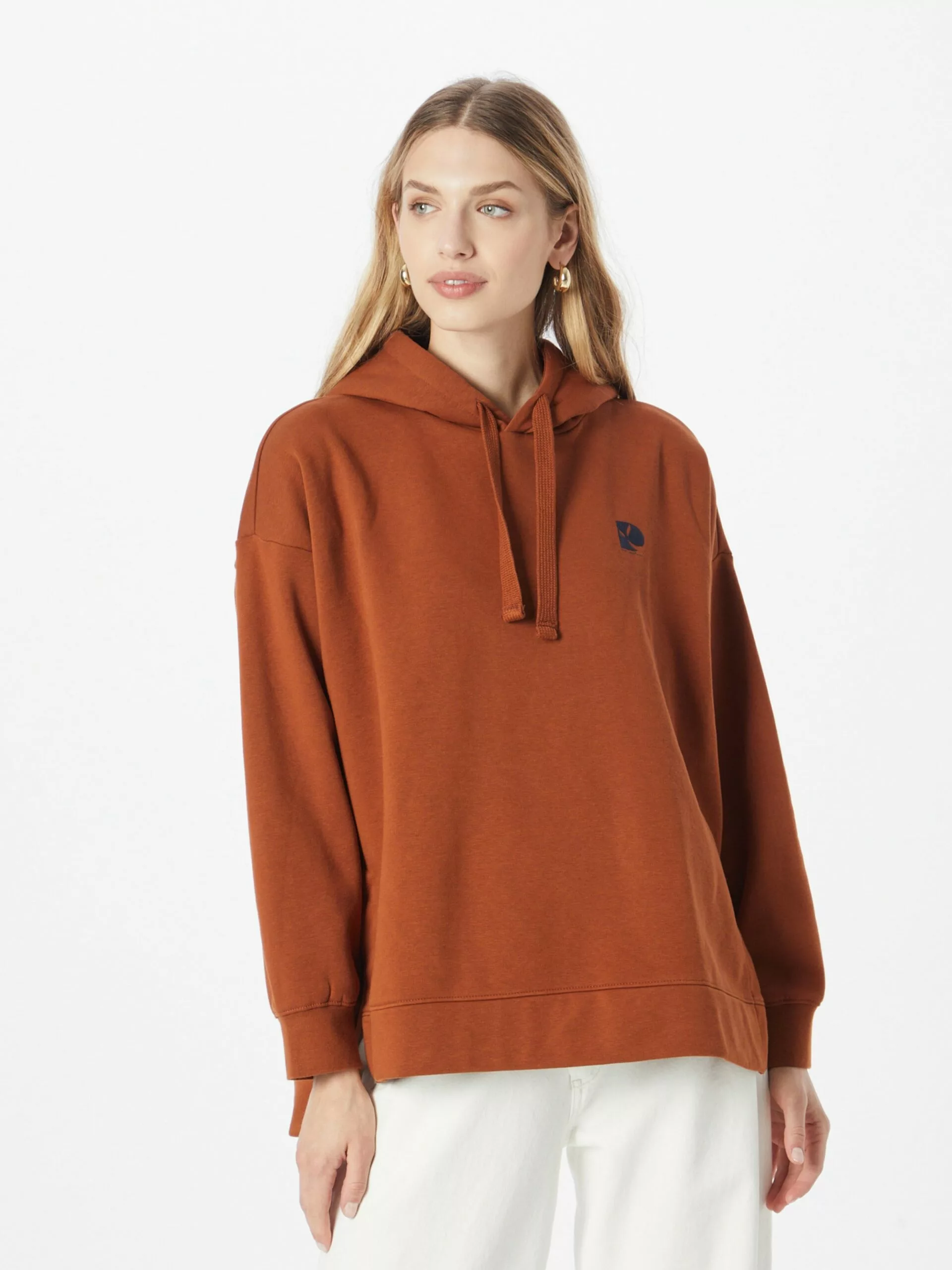 TOM TAILOR Denim Sweats à Capuche Sweat-shirt Femme Rouille 3 TOM TAILOR Denim Sweats à Capuche Sweat-shirt Femme Rouille – Image 3