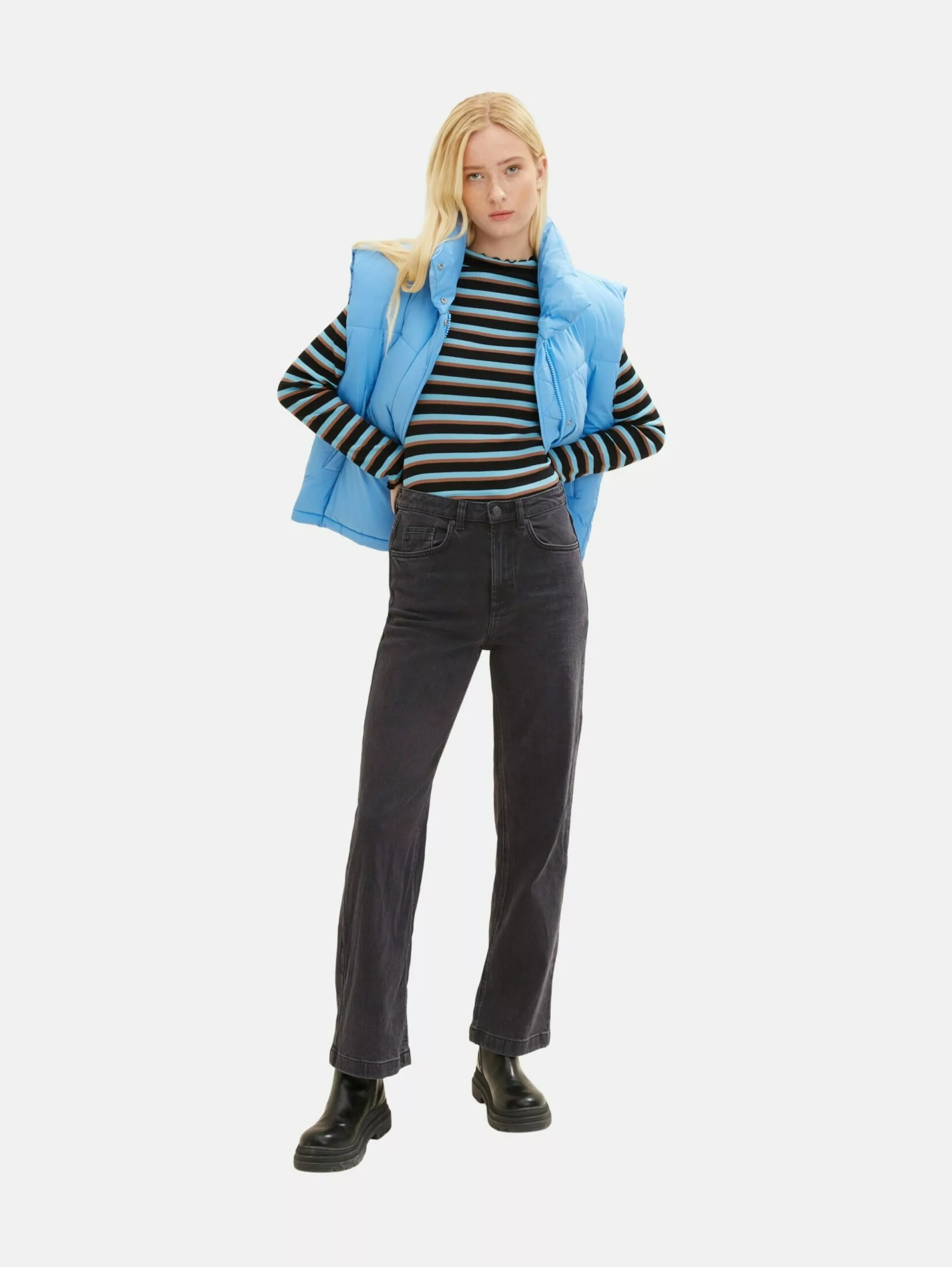 TOM TAILOR Denim T-shirts à Manches Longues T-shirt Femme Mélange De Couleurs 5 TOM TAILOR Denim T-shirts à Manches Longues T-shirt Femme Mélange De Couleurs – Image 5