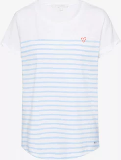 TOM TAILOR Denim T-shirts T-shirt Femme Beige Chiné