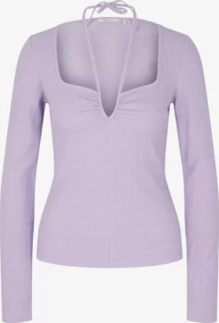TOM TAILOR Denim T-shirts à Manches Longues T-shirt Femme Violet Clair