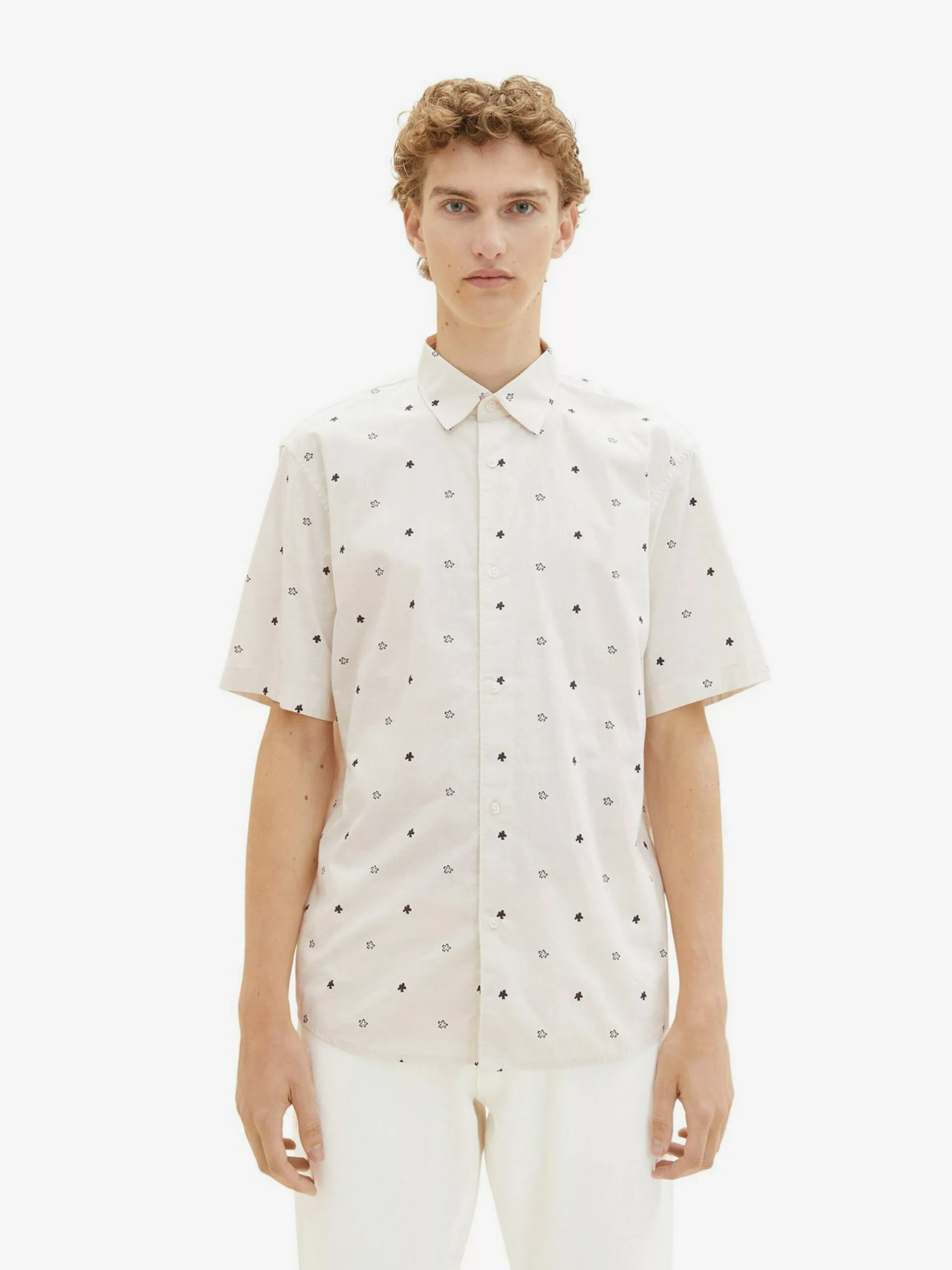 TOM TAILOR Denim Chemises Décontractées Coupe Regular Chemise Homme Blanc Cassé 5 TOM TAILOR Denim Chemises Décontractées Coupe Regular Chemise Homme Blanc Cassé – Image 5