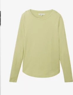 TOM TAILOR Denim T-shirts à Manches Longues T-shirt Femme Roseau