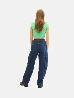 TOM TAILOR Denim Droits Regular Jeans Cargo Femme Bleu -Soldes TOM TAILOR Denim 2023 60d77f85a5693aae696c6d0efd42a892 scaled