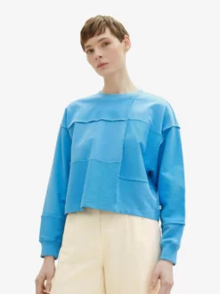 TOM TAILOR Denim Sweats Sweat-shirt Femme Azur -Soldes TOM TAILOR Denim 2023 62f33025715c35548d2ec32690f5aadb scaled