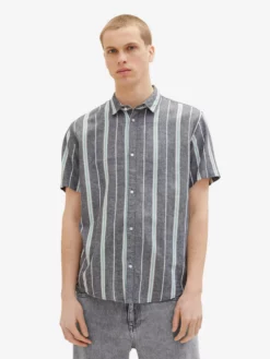 TOM TAILOR Denim Chemises Décontractées Coupe Regular Chemise Homme Bleu Marine / Bleu Clair -Soldes TOM TAILOR Denim 2023 630450fa5069c0244262452bf0f220b6 scaled