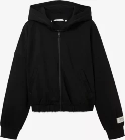 TOM TAILOR Denim Sweats Zippés Veste De Survêtement Femme Noir