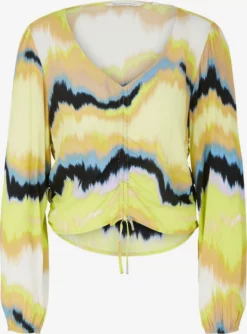 TOM TAILOR Denim Hauts Chemisier Femme Safran / Jaune Clair