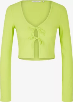 TOM TAILOR Denim T-shirts à Manches Longues T-shirt Femme Vert Clair