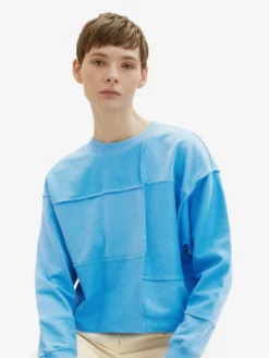 TOM TAILOR Denim Sweats Sweat-shirt Femme Azur -Soldes TOM TAILOR Denim 2023 6c9de2b604042d3d918b9cb9ecb42966 scaled